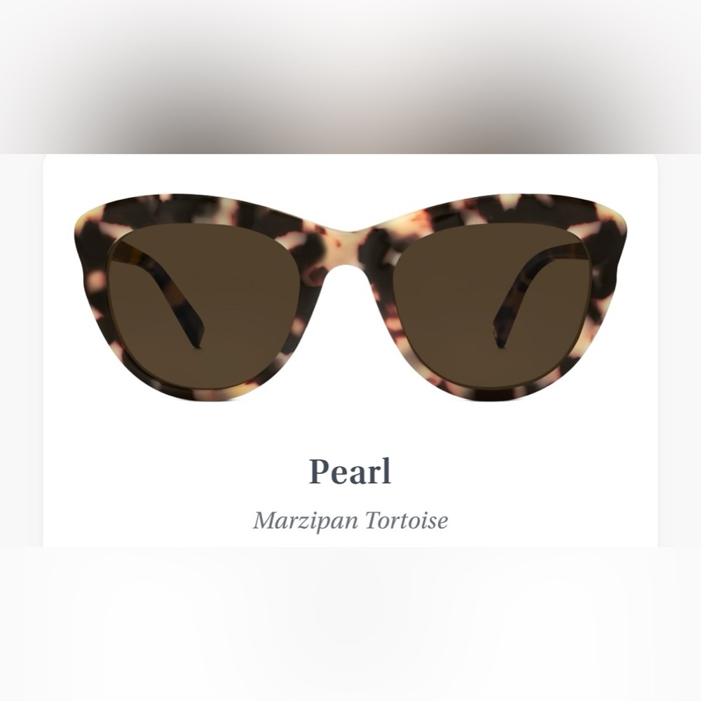Warby Parker Pearl Marzipan Tortoise wide from sunglasses - discontinued!